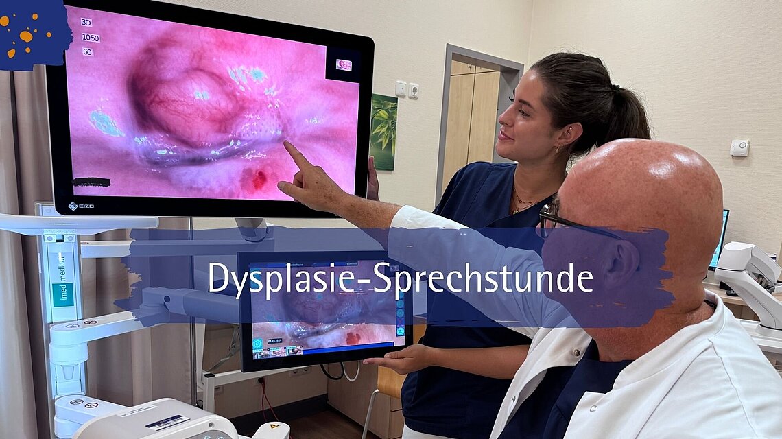 Dysplasie-Sprechstunde im Rahmen der Dysplasieeinheit am Elisabeth-Krankenhaus Essen