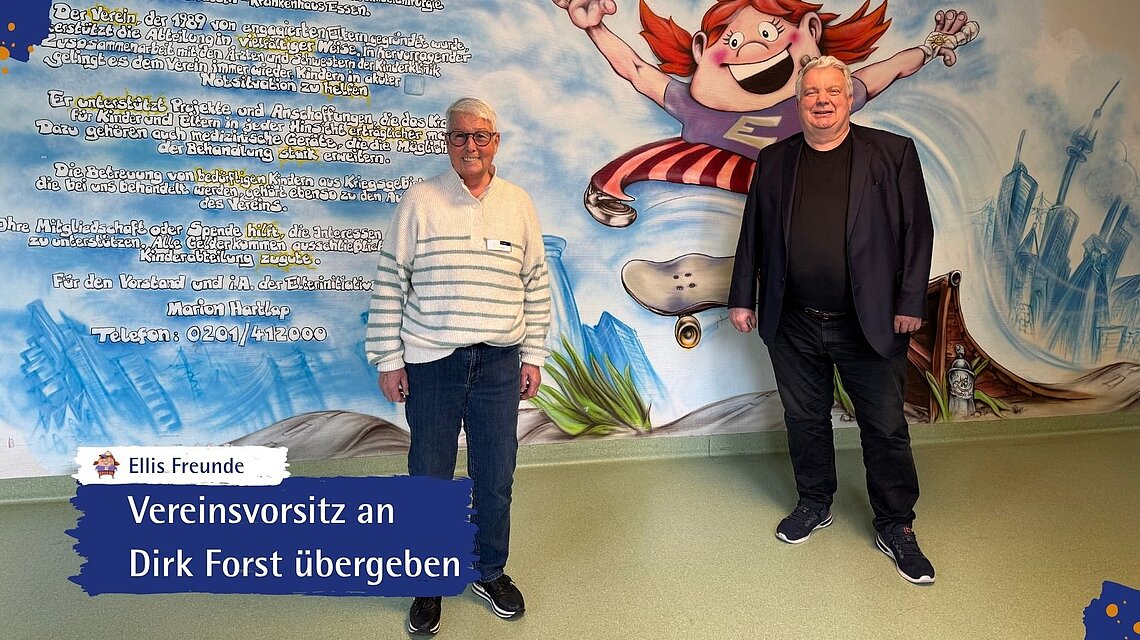 Marion Hartlap und Dirk Forst vom Förderverein Ellis Freunde