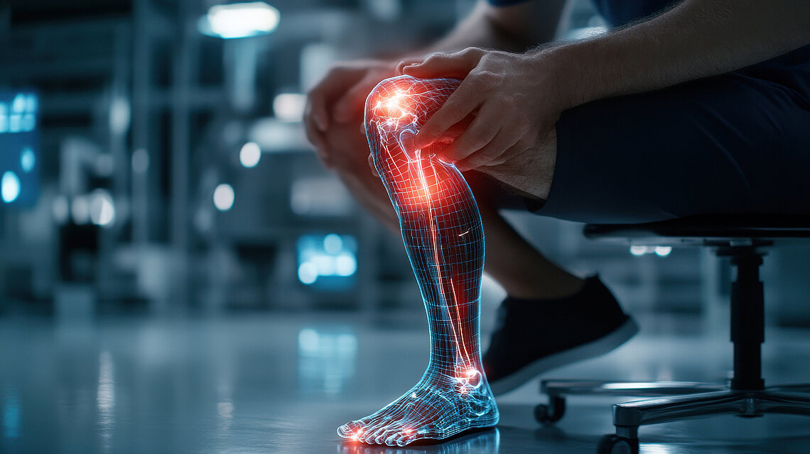 Schmerzendes Bein bei neuromuskulären Erkrankungen